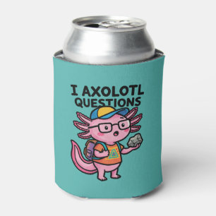 Sarcastic Nerd Axolotl I Axolotl Questions Meme Can Cooler