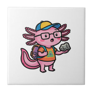 Sarcastic Nerd Axolotl I Axolotl Questions Meme Ceramic Tile