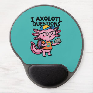 Sarcastic Nerd Axolotl I Axolotl Questions Meme Gel Mouse Pad