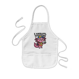 Sarcastic Nerd Axolotl I Axolotl Questions Meme Kids' Apron