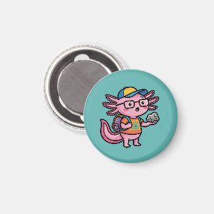 Sarcastic Nerd Axolotl I Axolotl Questions Meme Magnet