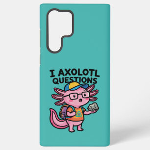Sarcastic Nerd Axolotl I Axolotl Questions Meme Samsung Galaxy S22 Ultra Case