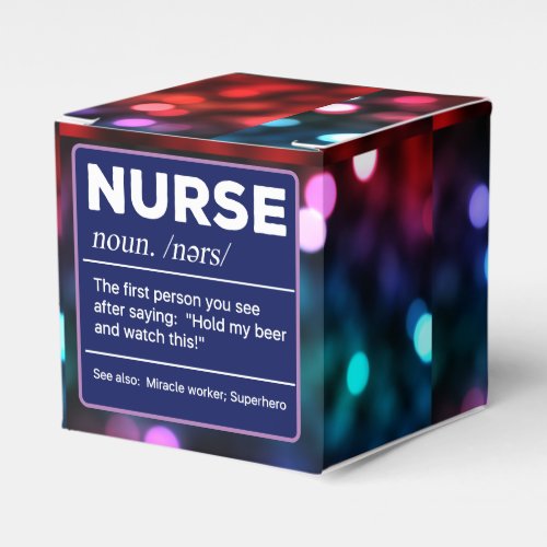 Sarcastic Nurse Definition Hold My Beer Favor Boxes
