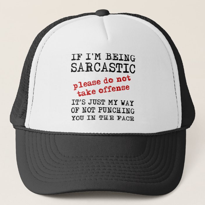 Sarcastic Offensive Funny Ball Cap Hat Quotes | Zazzle.com