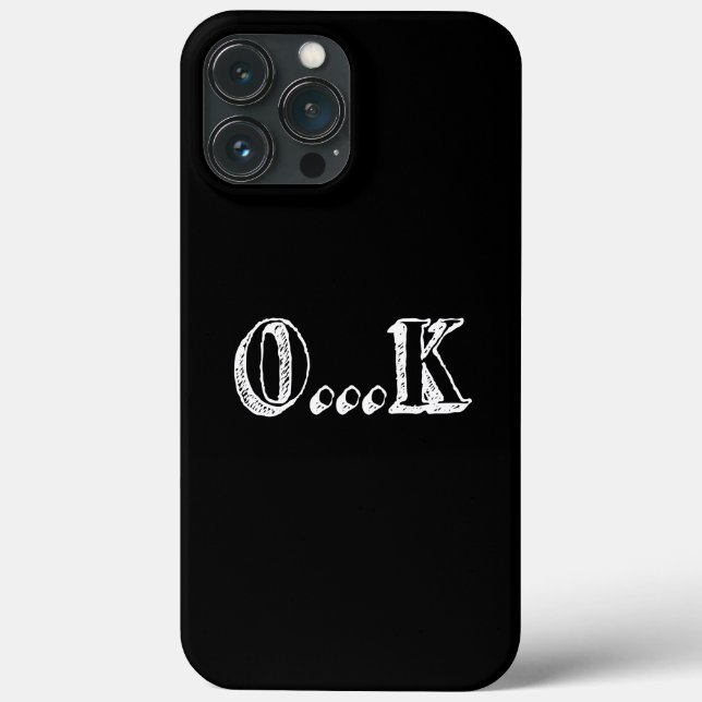 Sarcastic OK Case-Mate iPhone Case (Back)