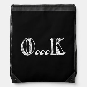 Sarcastic OK Drawstring Bag