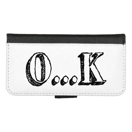 Sarcastic OK iPhone 87 Wallet Case