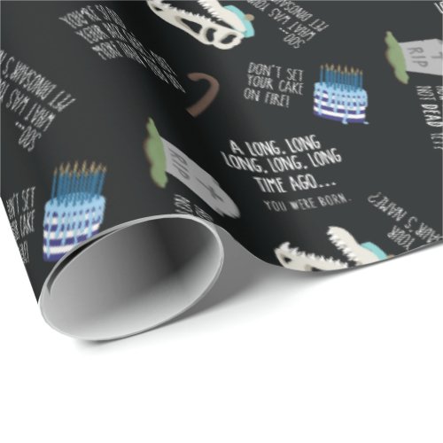 Sarcastic Over The Hill Gift Wrap