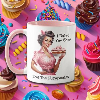 Sarcastic Pin Up Girl Cupcake Tray Coffee