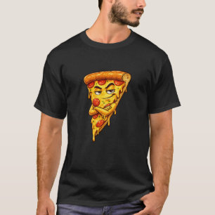 Sarcastic Pizza Slice Graphic T-Shirt