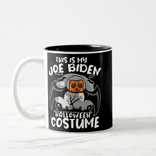 Sarcastic Political Tee Funny Joe Biden Halloween  Two_Tone Coffee Mug