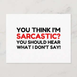 Sarcastic Postcard