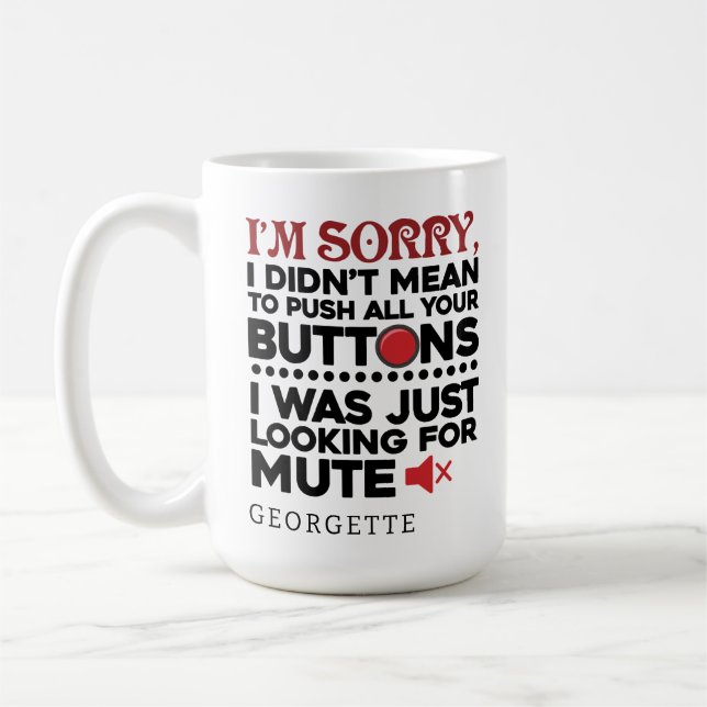 Sarcastic Quote Boss Retirement Party Personalized Coffee Mug (Left)