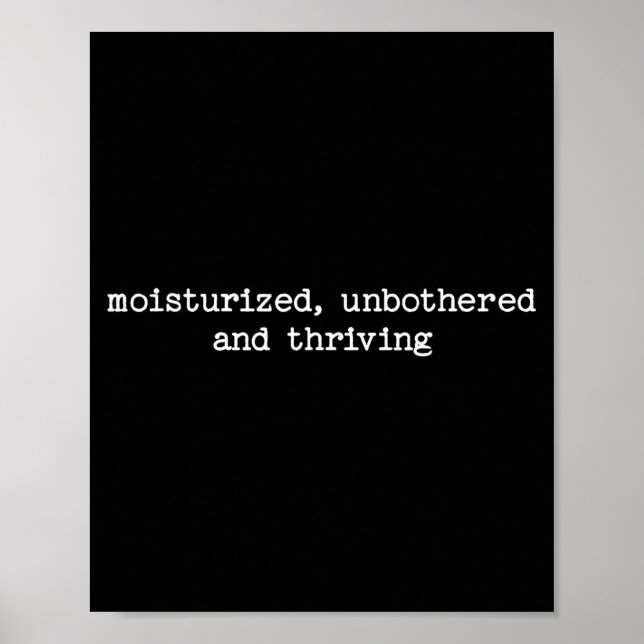 Sarcastic Quote Saying Work Gift Unbothered And Th Poster (Front)