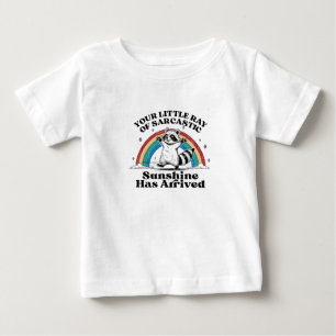 Sarcastic Raccoon Rainbow Baby T-Shirt