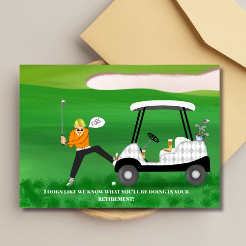 Sarcastic Retired Golfer With Beer & Hot Dog