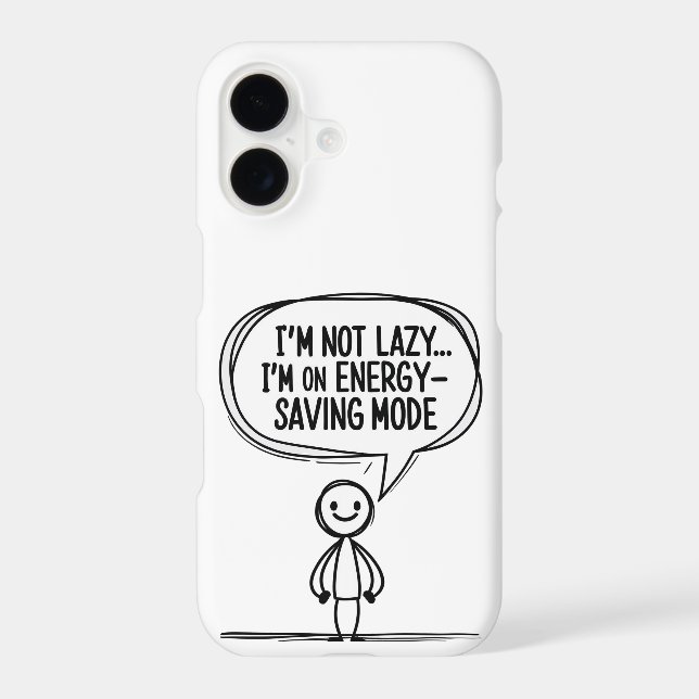 Sarcastic Stick Figure Quote – Energy Saving Samsung Galaxy Case (Back)