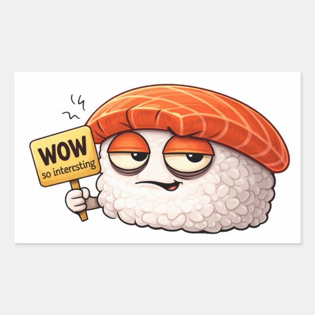 Sarcastic Sushi Roll Sticker (Front)