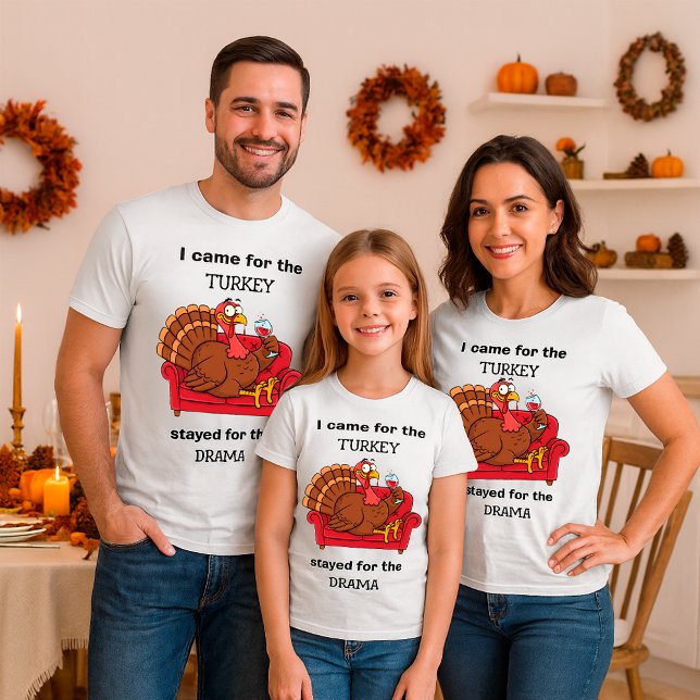 Sarcastic Thanksgiving Turkey Funny Quote T-Shirt (Creator Uploaded)