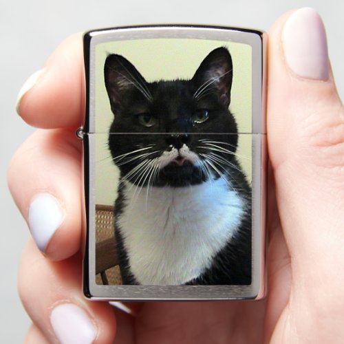 Sarcastic Tuxedo Cat Zippo Lighter