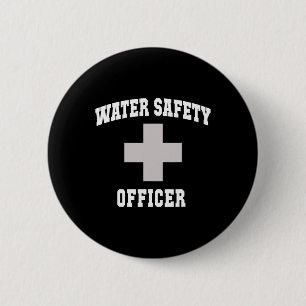 Sarcastic Water Safety Officer Boys Vacay Swim Cru Button