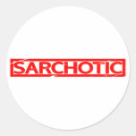 Sarchotic Stamp Classic Round Sticker