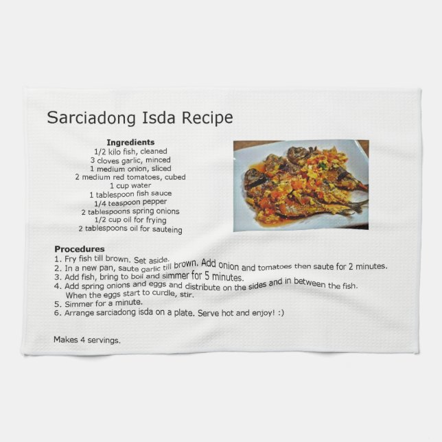 Sarciadong Isda Recipe Towel (Horizontal)