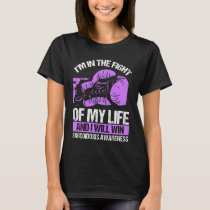 Sarcoidosis Awareness I will win Purple Ribbon T-Shirt