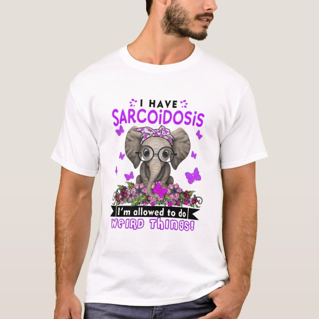 Sarcoidosis Awareness Month Ribbon Gifts T-Shirt (Front)