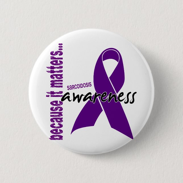 Sarcoidosis Awareness Pinback Button (Front)