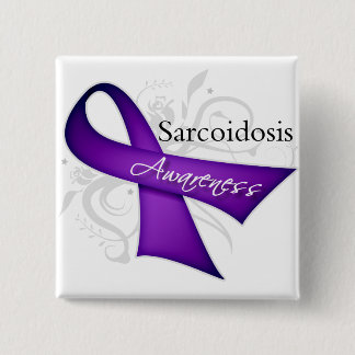 Sarcoidosis Awareness Ribbon Pinback Button