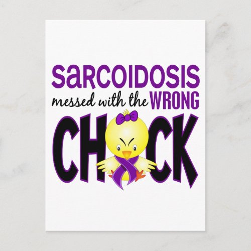 Sarcoidosis Messed With The Wrong Chick Postcard