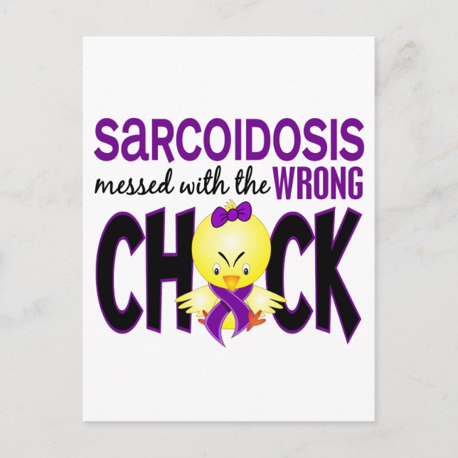 Sarcoidosis Messed With The Wrong Chick Postcard (Front)