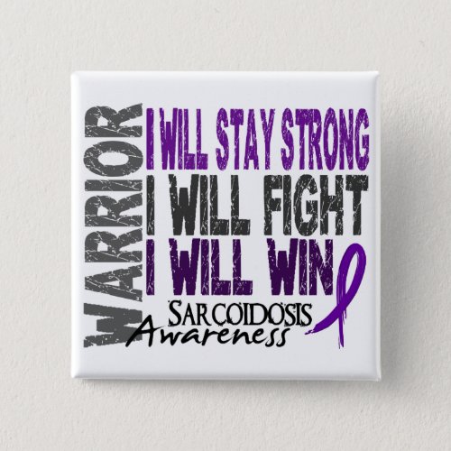 Sarcoidosis Warrior Pinback Button