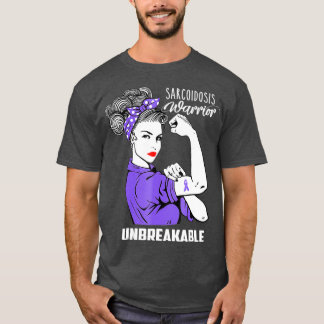 Sarcoidosis Warrior Unbreakable Awareness Gift T-Shirt