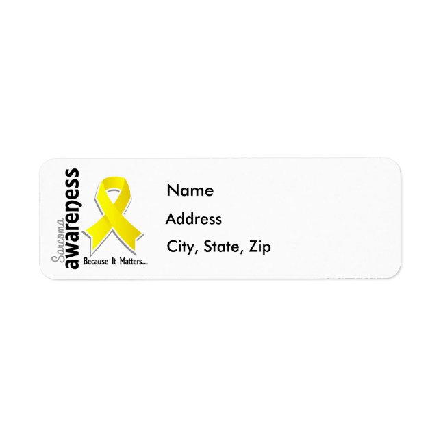 Sarcoma Awareness 5 Label (Front)