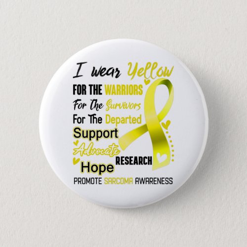 Sarcoma Awareness Month Ribbon Gifts Button