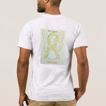 Sarcoma Awareness Ribbon Angel Custom Shirts