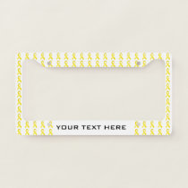 Sarcoma Cancer Awareness Month Yellow Ribbon License Plate Frame