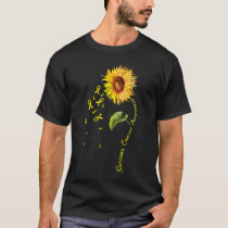 Sarcoma Cancer Awareness Sunflower  T-Shirt