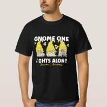 Sarcoma Cancer Awareness Yellow Gnome T-Shirt