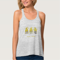 Sarcoma Cancer Awareness Yellow Gnome Tank Top