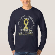 Sarcoma cancer awareness yellow ribbon gradient T-Shirt
