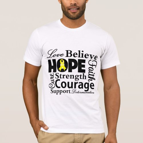 Sarcoma Cancer Collage of Hope T_Shirt