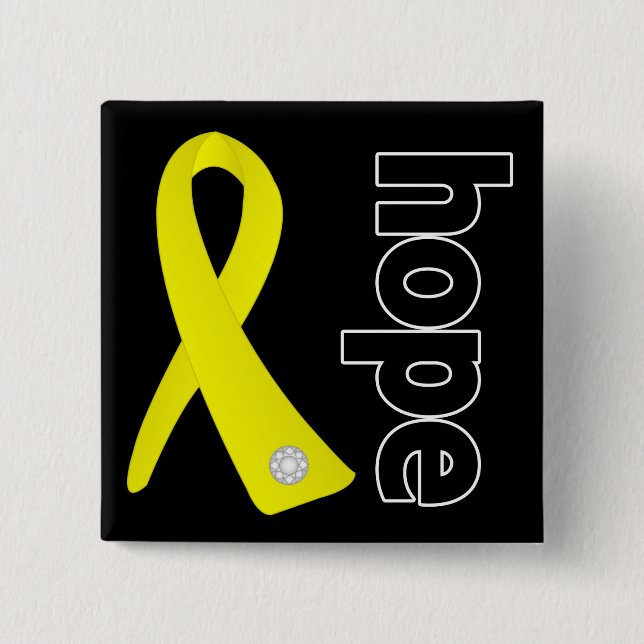 Sarcoma Cancer Hope Ribbon Pinback Button (Front)