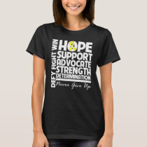 Sarcoma Cancer Hope Support Strength T-Shirt