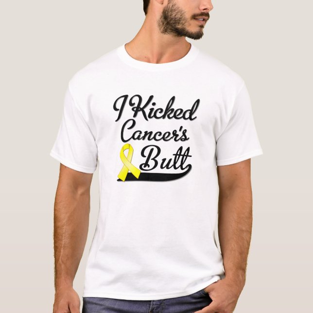 Sarcoma Cancer I Kicked Butt T-Shirt (Front)