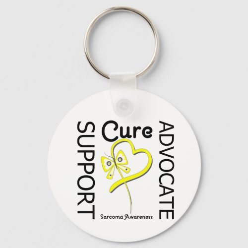 Sarcoma Cancer Support Advocate Cure Keychain