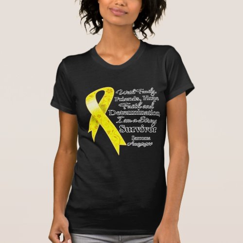 Sarcoma Cancer Support Strong Survivor T_Shirt