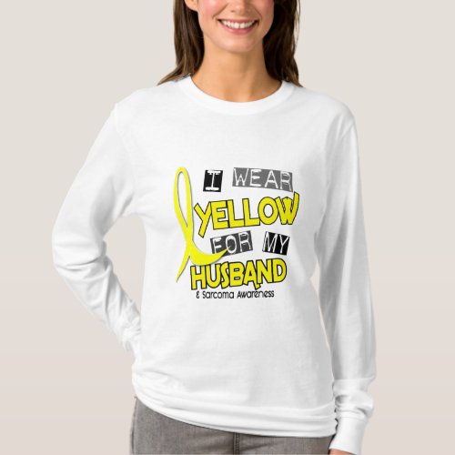 Sarcoma I WEAR YELLOW FOR MY HUSBAND 37 T_Shirt